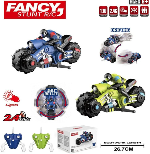 Imagen 4 de 5 de Moto Control Remoto Acrobacias Luces Recargable Bestoys
