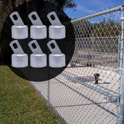 Link Link Fence Rail End Cap Galvanized Multifunción Plata