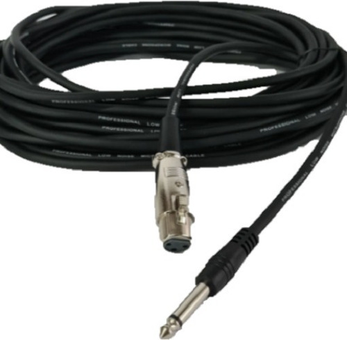 Imagen 2 de 2 de Cable Para Microfono 10 Mt Xlr Hembra A Plug 6.3