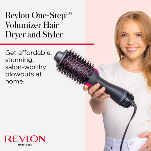 Revlon One Step Volumizer Cepillo Secador Voluminizador Negro