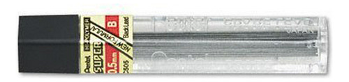 Recargas Plomo Super Hi-polymer 0.5mm, B, Negras.