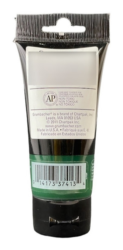 Imagen 2 de 2 de Acrílico Grumbacher Verde Hooker Hue De 75 Ml.