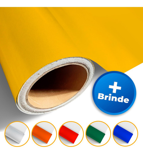 Imagem 1 de 7 de Adesivo Refletivo Grau Comercial Amarelo 1,24m X 1,00m