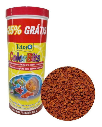 Ração Para Peixes Tetra Color Bits Gránulos 300g  Discus