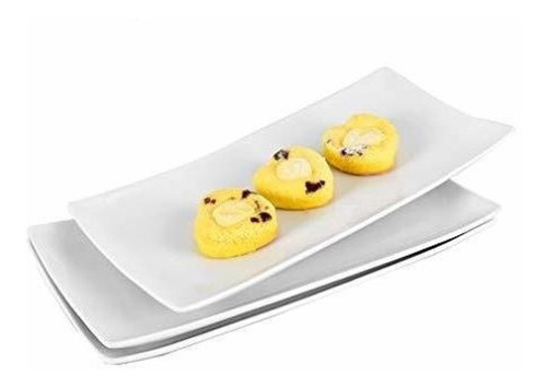 Plato Canoa De Porcelana Para Sushi 43x10 Cm