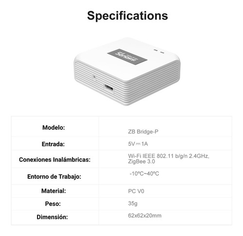 Sonoff Zbbridge Pro Zigbee Hub Inteligente Zb Wifi Gateway -