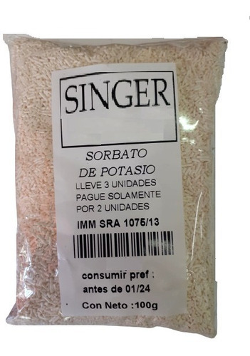 Sorbato De Potasio 100g. Lleve 3 Pague 2.