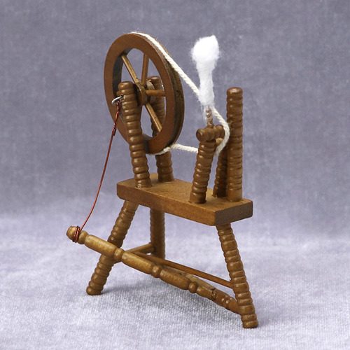 Nova 1:12 Dollhouse Mini Wheel Modelos Muebles De Madera