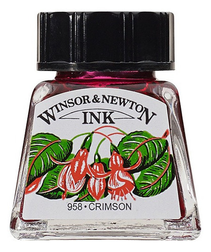 Tinta Nanquim Winsor & Newton Carmesim Crimson 14ml