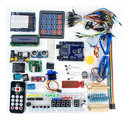 Kit De Electrónica Arduino Uno R3 Con Ide Componentes