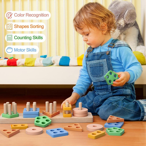 . Material Didáctico Preescolar, Juguetes Montessori De 1,2