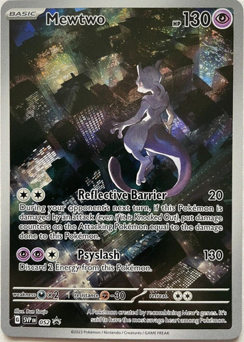 Mewtwo (svp 052) Pokemon Tcg Promocional 151