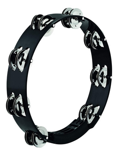 Pandero Crotalos Acero Inoxidable 10 PuLG, Meinl Htt10bk Color Negro