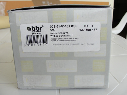 Cubo De Rueda Trasera Volkswagen/golf Iv/bora/seat/leon