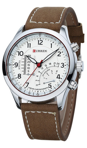 Reloj Curren Hombre 8152 Sport Piel 3 Atm Cuarzo