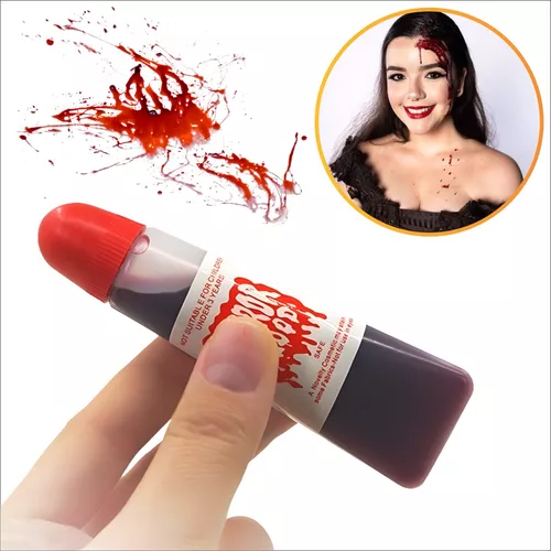 Sangue Artificial Comestível p/ Fazer Maquiagem de Vampiro