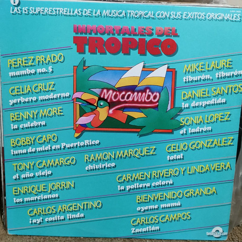 Disco Lp Estrellas De Musica Tropical- Inmortales Tropico