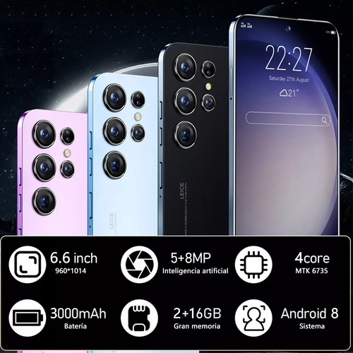 Teléfonos Inteligentes Android Baratos S23 Ultra 6.6 En Ram2gb Y Rom16gb