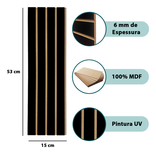 Cabeceira ripada casal queen king com 2 mesas de cab 1 gavt cor preto off white dourado lh móveis