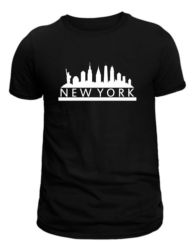 Playera Hombre New York Edif Moda Estampada Caballero