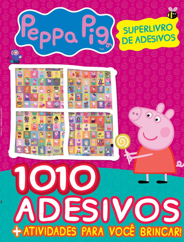 Peppa Pig - Super livro de adesivos 1010 adesivos, de On Line a. Editora IBC - Instituto Brasileiro de Cultura Ltda, capa mole em português, 2020