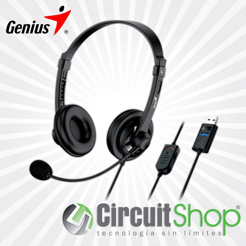Audífonos Usb Para Pc Genius Hs-230u Circuit Shop