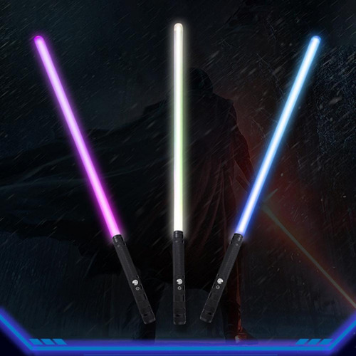 Espada Rgb 2 En 1 Con Luz Que Cambia De Color, 2 Unidades Y