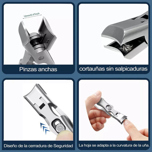 Cortauñas Alemán Para Hombre, Cortauñas Ultra Afilado 420