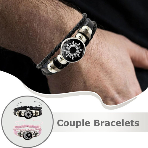 Pulsera Trenzada Con Cuentas Pulsera De Para Parejas Pulsera