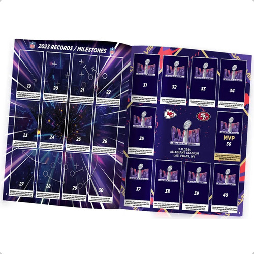 Kit 75 Figurinhas Do Álbum Nfl Football 2024/25 15 Envelopes