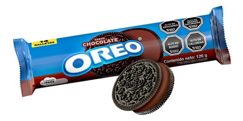 Imagen 2 de 3 de Oreo® Galletas Rellenas Sabor Chocolate 126g