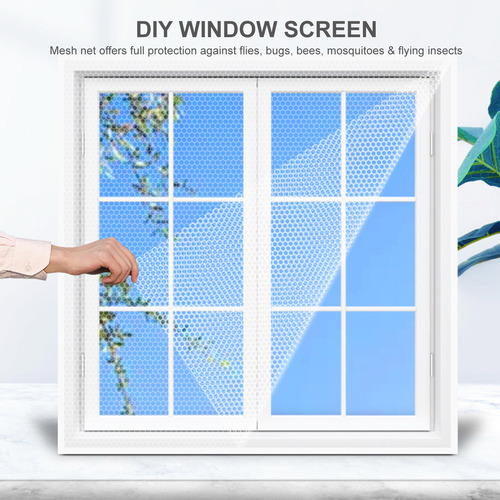 Pantalla De Ventana Diy Con Cintas Autoadhesivas, Mosquitera