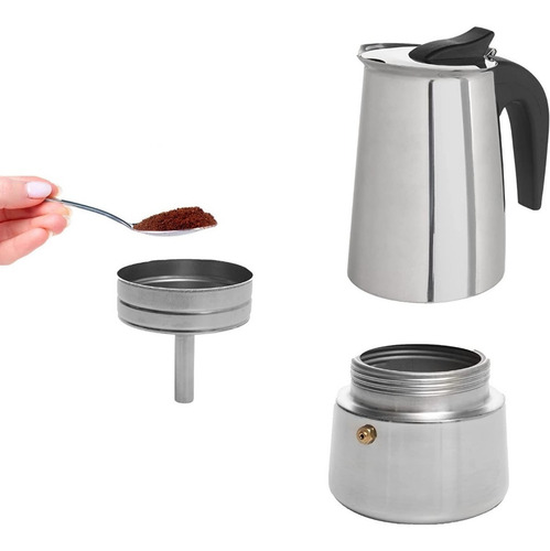 Imagen 3 de 3 de Cafetera De Acero Inoxidable Primula 6 Tazas Greca 20 Usd