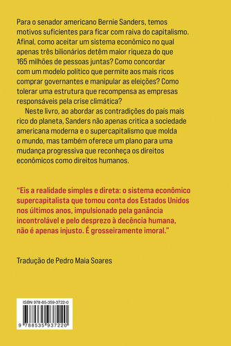 Livro Tudo bem ficar com raiva do capitalismo de Bernie Sanders e John Nichols capa mole em português 2024 editora Companhia das Letras