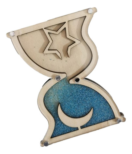 2 Accesorio De Tablero Ocupado 7cmx9cm Reloj De Arena Azul