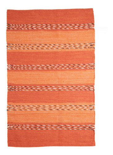 Alfombra Ambiente Deco Naranja 60 X 90