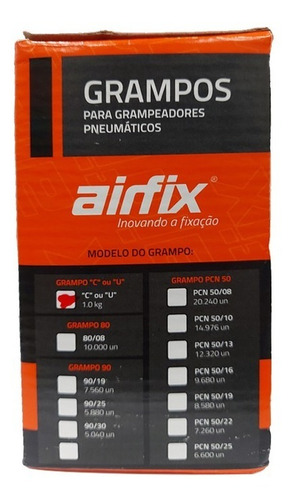 Imagem 2 de 3 de Kit 6 Pacotes 1 Kg Grampo Para Tapeçaria Concertina Tipo C