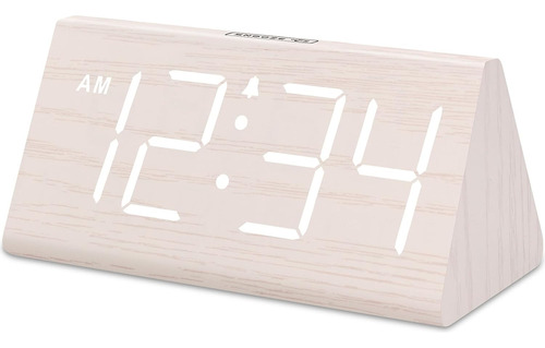 Reloj Despertador Digital De Madera Dormitorios - Reloj...