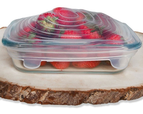 Tapa De Silicona De Comida Para Microondas, 6 Unidades