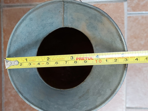 Antiguo Bote O Cantara De Leche Latón 25cm Altura Oxidado (Usado)