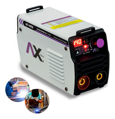 Kit Soldador Inversor Bivoltaje + Careta Axtech Axt-p140tbv