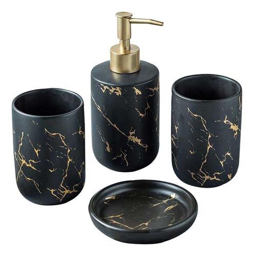 . Set D Baño Cerámica Dispensador Porta Jabón Gel Vaso