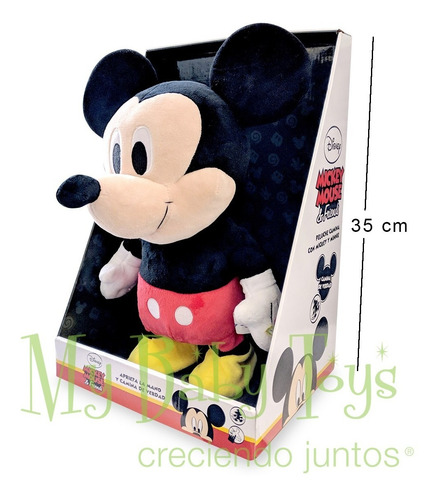Imagen 3 de 6 de Peluche Mickey Minnie Muñeco Interactivo Camina Disney 35cm