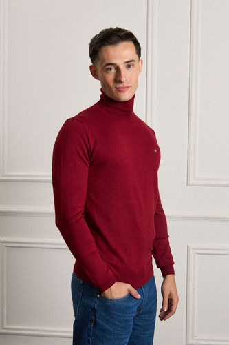 Polera Hombre Brooksfield Cuello Alto Tejido Liso 4081b