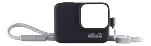 Capa Silicone Sleeve + Cordão Para Gopro 5/6/7 Cor Preto