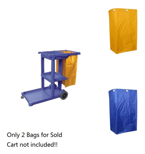 2x Bolsa De Reemplazo De Carrito De Limpieza Para Servicio