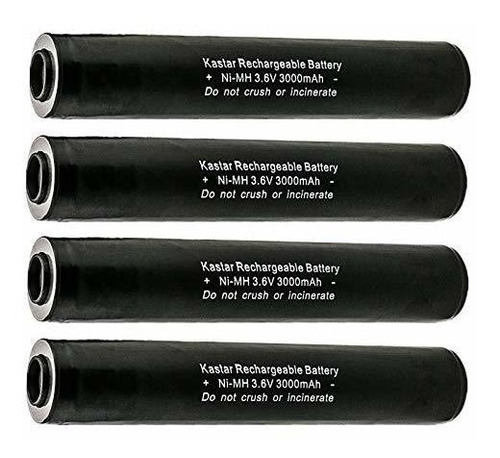 Pack De 4 Baterías Ni-mh 3.6v 3000mah Para Streamlight