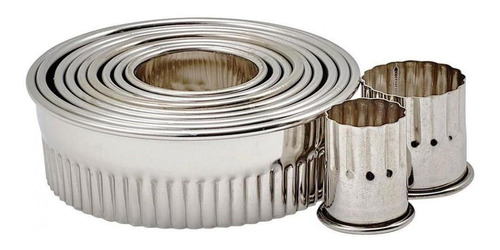 Kit Cortador De Galletas Y Pasteles Estriado Inox - Winco