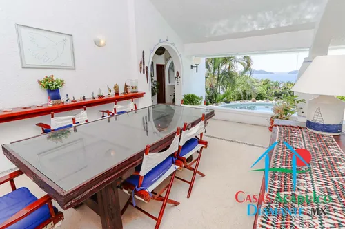 Cad Casa Ticitzin. Copropiedad. Terraza Con Alberca, Camastros Y Con Vista A La Bahía De Acapulco