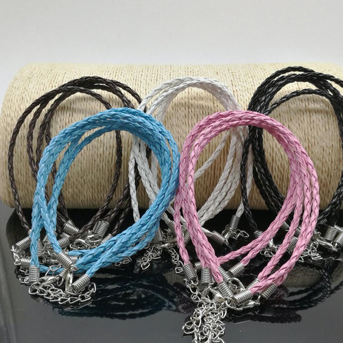 2 X 25 Pcs Cuerda Cuero Para Diy Collar